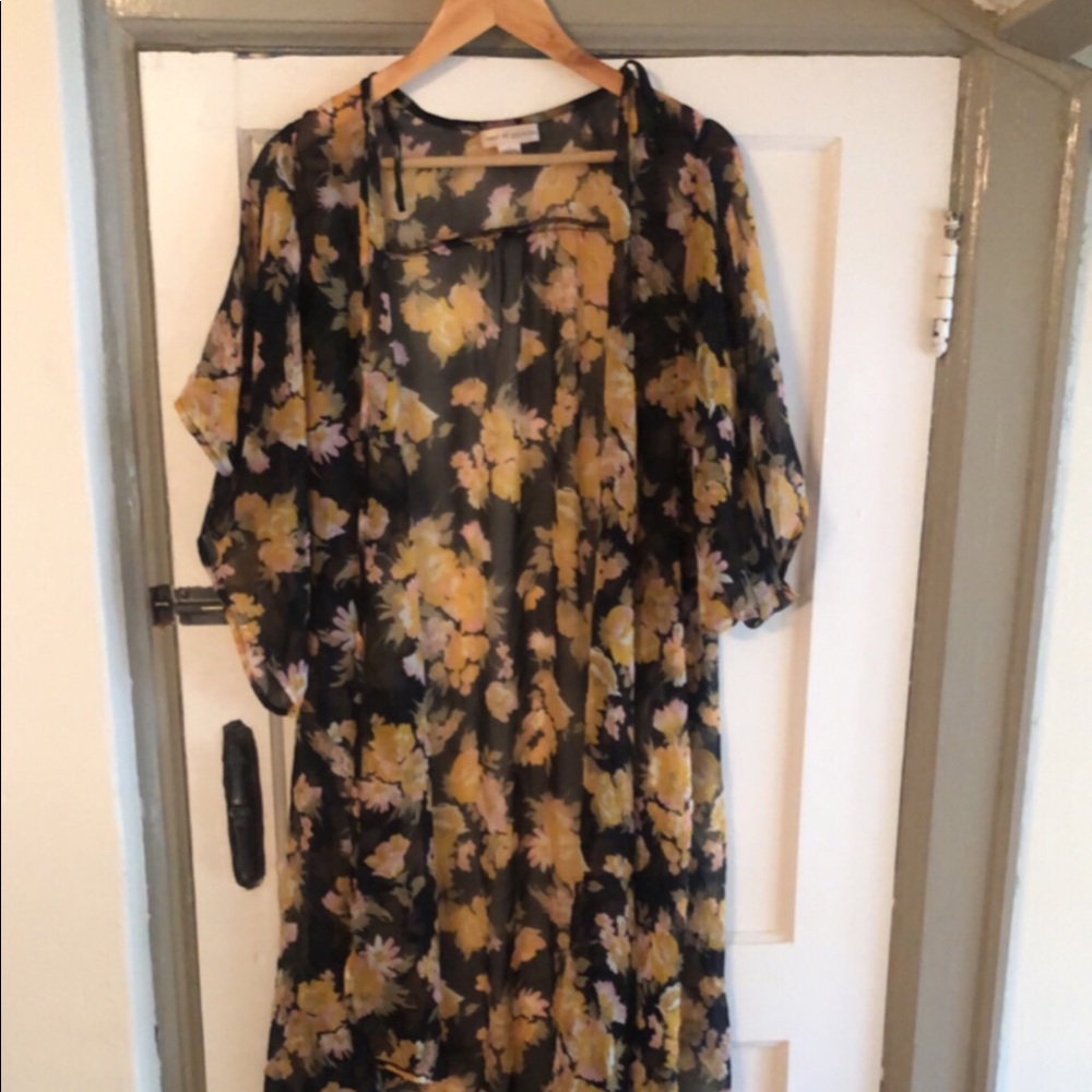 Floral Long Kimono